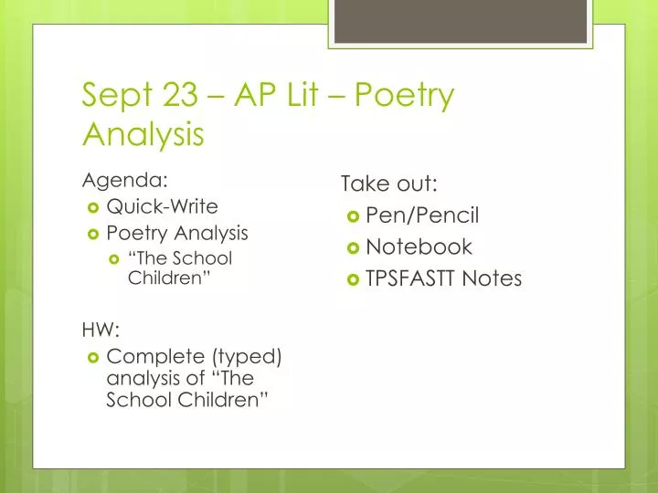 sept 23 ap lit poetry analysis