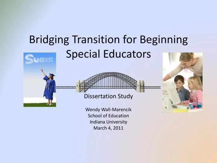 bridging transition for beginning special educators