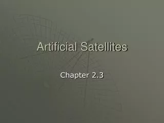 Artificial Satellites