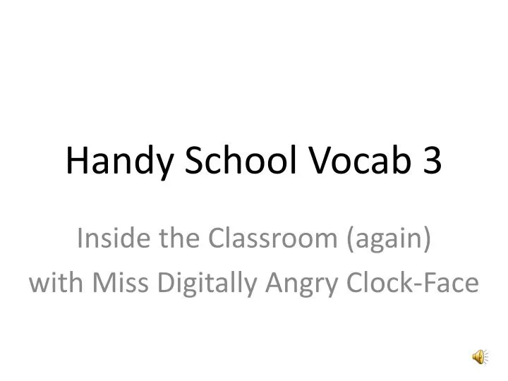 handy school vocab 3
