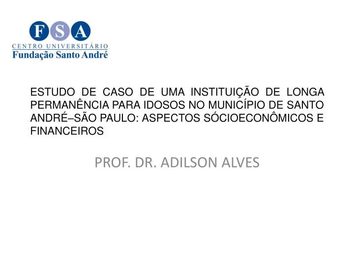 prof dr adilson alves