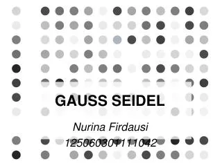 gauss seidel