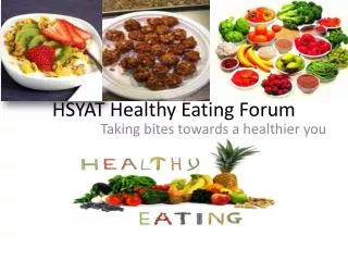 HSYAT Healthy Eating Forum