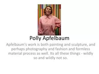 Polly Apfelbaum