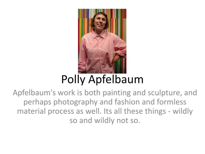 polly apfelbaum