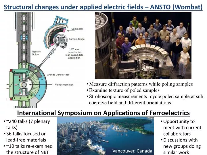 structural changes under applied electric fields ansto wombat