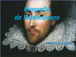 biograf a de shakespeare