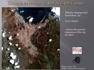 Change detection in Bukavu, DR Congo