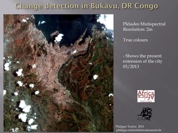 change detection in bukavu dr congo