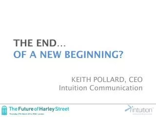 the end of a new beginning