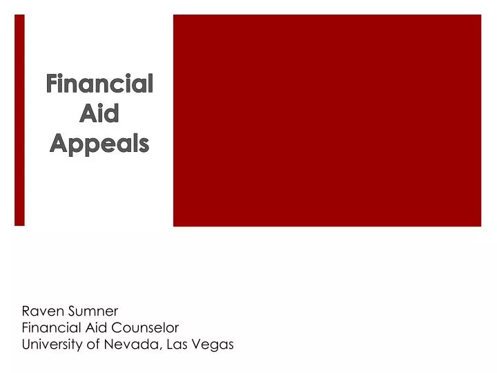 financial aid appeals