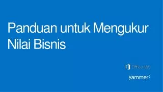 panduan untuk mengukur nilai bisnis