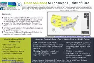 Open Solutions to Enhanced Quality of Care