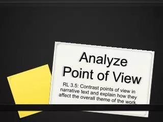 Analyze Point of View