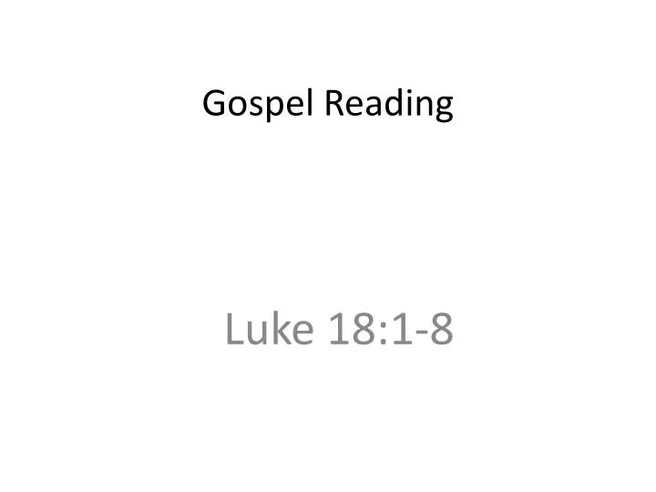 gospel reading