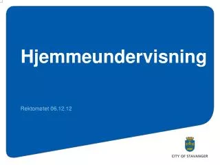 hjemmeundervisning