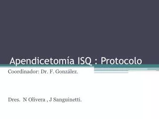 apendicetom a isq protocolo