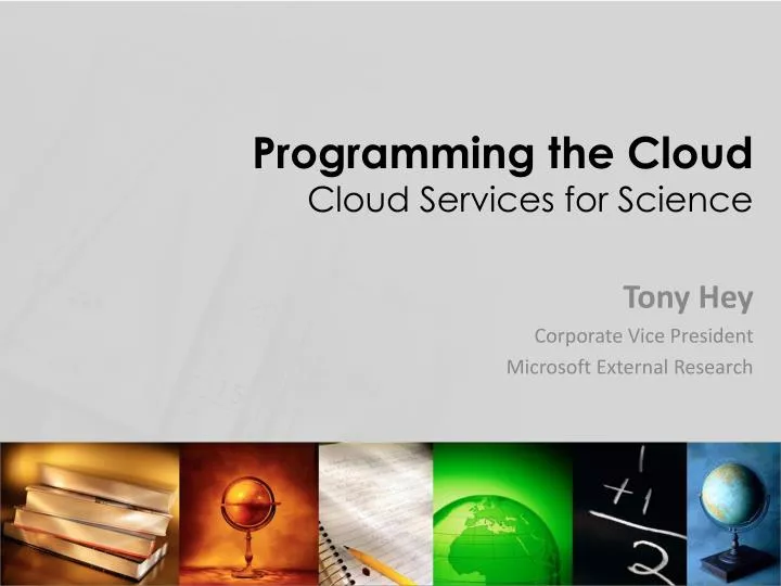 programming the cloud cloud services for science