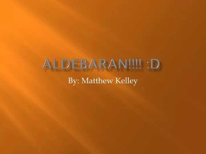 aldebaran d