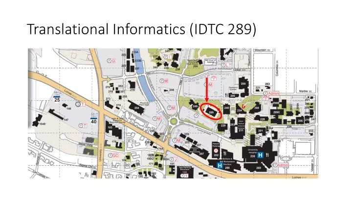 translational informatics idtc 289
