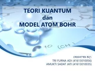 teori kuantum dan model atom bohr