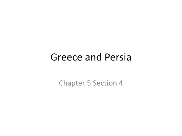 greece and persia