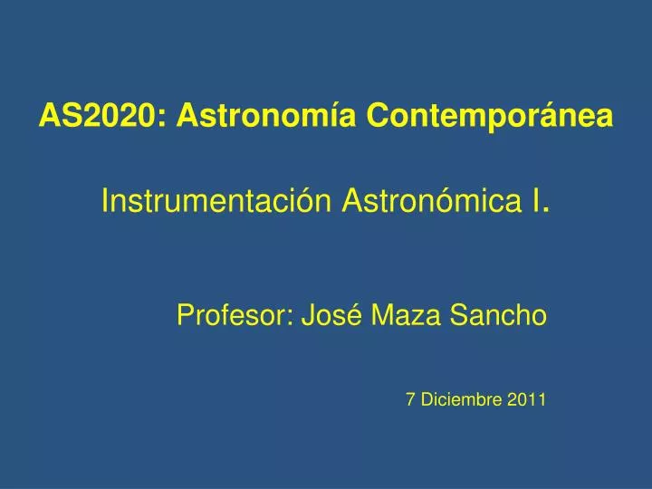 as2020 astronom a contempor nea instrumentaci n astron mica i