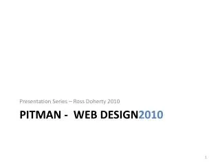 P itman - Web design 2010