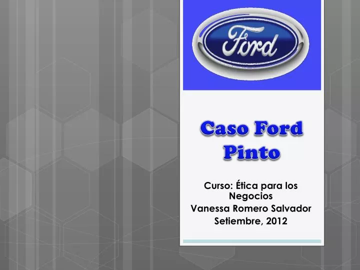 caso ford pinto