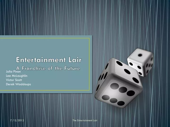 entertainment lair a franchise of t he future
