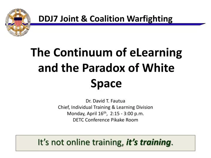 ddj7 joint coalition warfighting