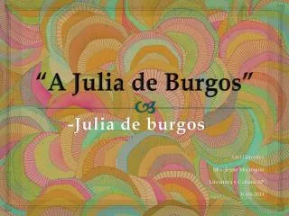 a julia de burgos