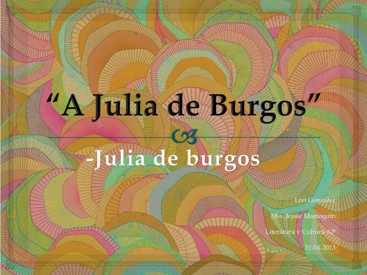 a julia de burgos