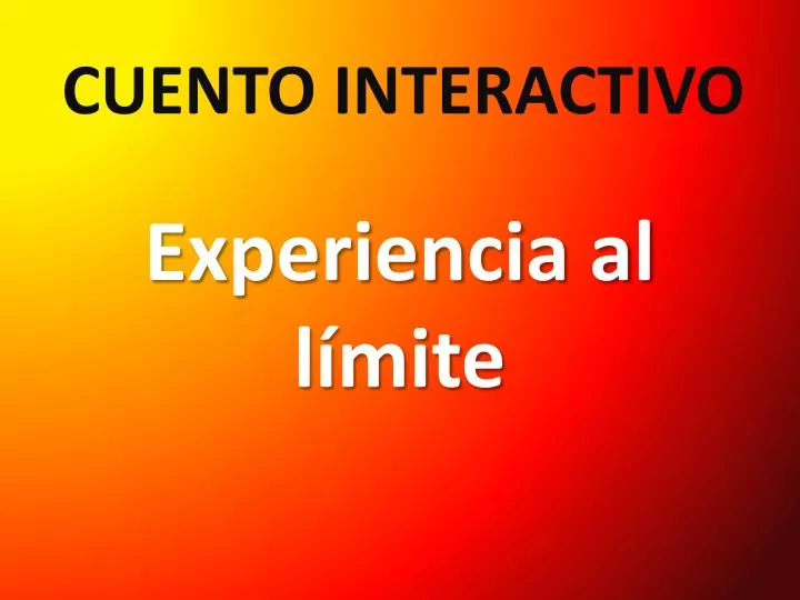 cuento interactivo