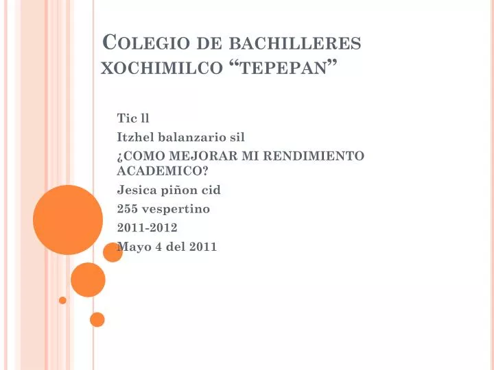 colegio de bachilleres xochimilco tepepan