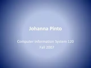 Johanna Pinto