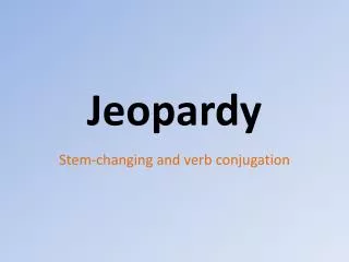 Jeopardy