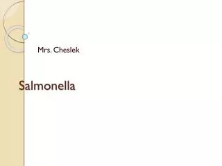 salmonella