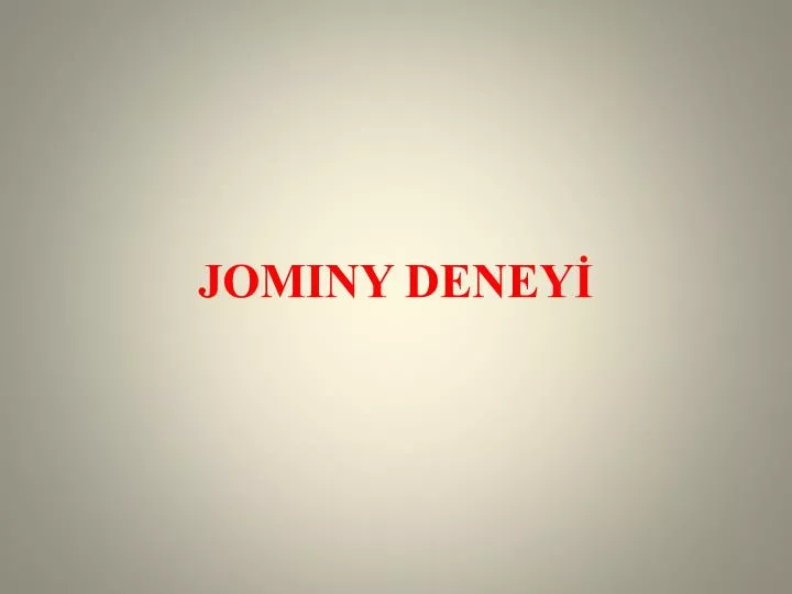 jominy deney