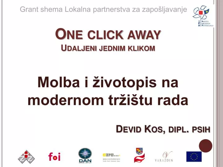 one click away udaljeni jednim klikom