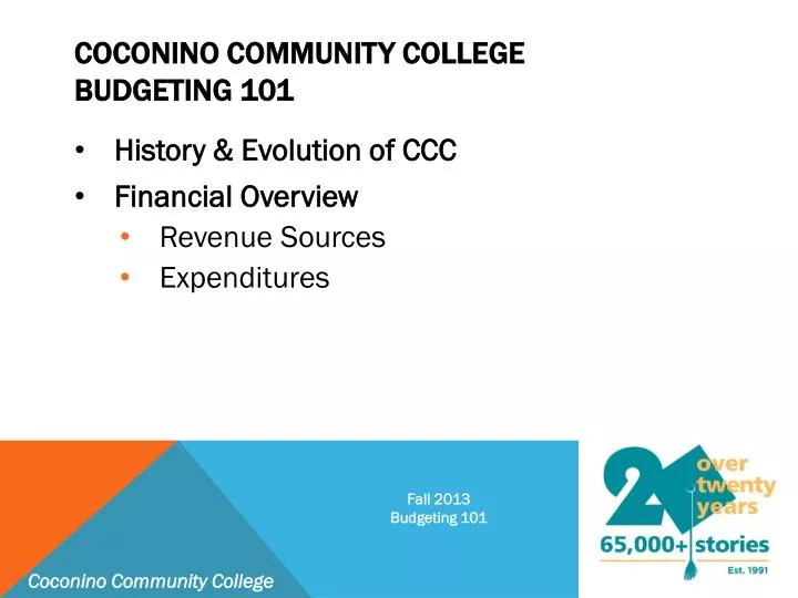 coconino community college budgeting 101