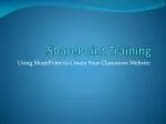 SharePoint Training - slide 1