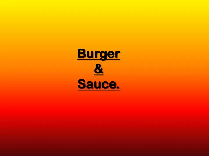 burger sauce