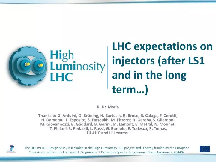 lhc expectations on injectors after ls1 and in the long term