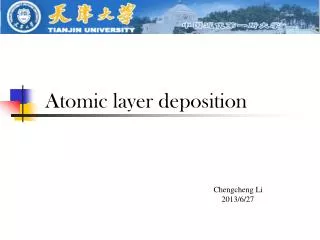 Atomic layer deposition