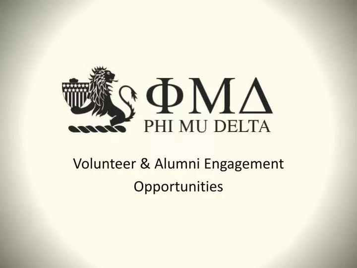 volunteer alumni engagement opportunities