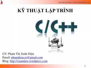 KỸ THUẬT LẬP TRÌNH