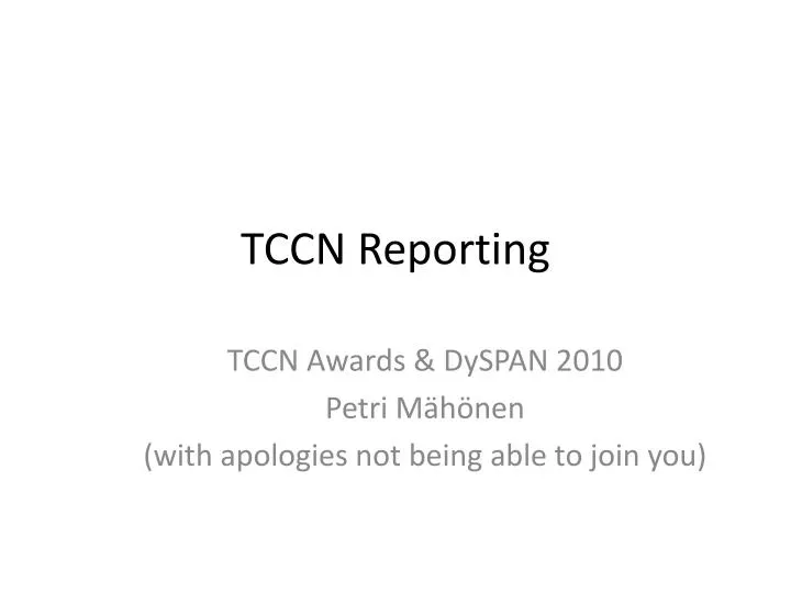 tccn reporting