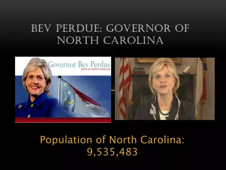 bev perdue governor of north carolina