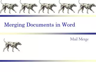 merging documents in word